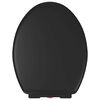 vidaXL Soft-close Toilet Seat with Quick-release Design Black