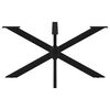 vidaXL Dining Table Leg Black Powder-coated steel 59.1 x 30.7 x 28.3