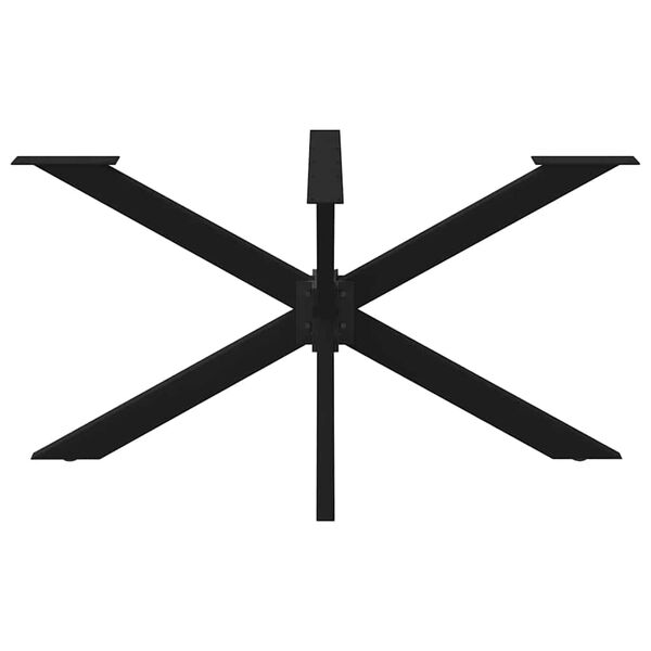 vidaXL Dining Table Leg Black Powder-coated steel 59.1 x 30.7 x 28.3