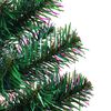 vidaXL Christmas Tree Green with Iridescent Tips PVC, Steel Large