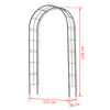 Nature Garden Arch Black Epoxy laminated galvanized steel Medium