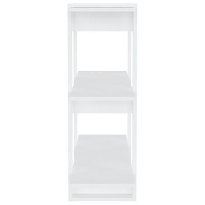 vidaXL Book Cabinet/Room Divider White 31.5"x11.8"x34.3"
