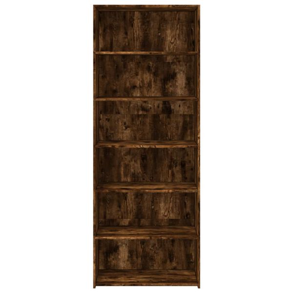 vidaXL Highboard Smoked Oak Engineered Wood Tall Highboard Rectangular