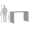 vidaXL Garden Bar Set Grey
