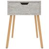 vidaXL Bedside Cabinet Concrete grey Engineered wood Medium