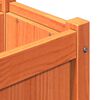 vidaXL Garden Planter Set of 2 Wax Brown Solid pine wood Medium