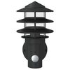 vidaXL Outdoor Wall Light Set of 2 Black Stainless steel, PC Large