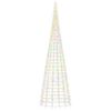 vidaXL LED Christmas Tree on Flagpole 3000 LEDs Colorful 315"