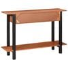 vidaXL Console Table Brown and Black 43.31 x 11.81 x 29.53 in