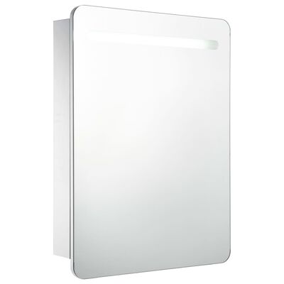 vidaXL LED Bathroom Mirror Cabinet 23.6"x4.3"x31.5"