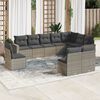 vidaXL Garden Sofa Set Grey, Dark Grey