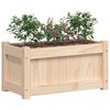 vidaXL Garden Planter Natural wood color Solid pine wood Medium