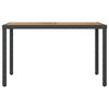 vidaXL Outdoor Table Black and Brown