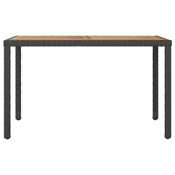 vidaXL Outdoor Table Black and Brown