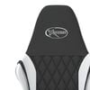 vidaXL Gaming Chair Black and White Faux leather, metal, plywood, foam