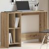 vidaXL Desk Artisan Oak Engineered Wood Compact Desk Rectangular