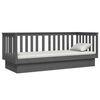 vidaXL Day Bed Gray Solid pine wood Twin