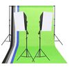 vidaXL Studio LIghting Kit with Backdrops & Softboxes