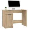 vidaXL Desk Sonoma Oak Engineered Wood 39.4x19.7x29.5 in Desk