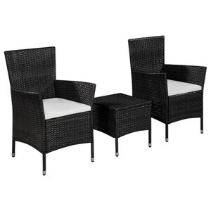 vidaXL Garden Furniture Set Black