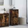vidaXL Bathroom Cabinet Set TULUM Smoked Oak 14.57 x 12.40 x 32.28 in
