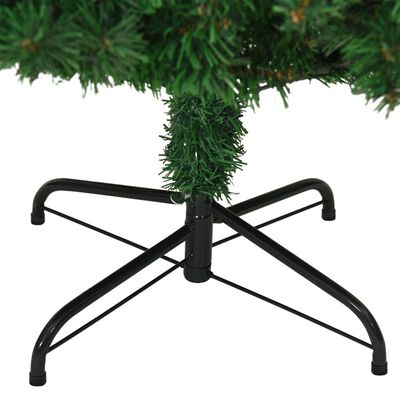 vidaXL Artificial Christmas Tree with Thick Branches Green 6 ft PVC