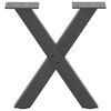 vidaXL Coffee Table Leg Set of 2 Anthracite Powder-coated Steel Medium