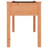 vidaXL Planter Brown Solid fir wood, Non-woven fabric Large
