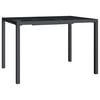 vidaXL Garden Table Anthracite Steel Large Durable Garden Table