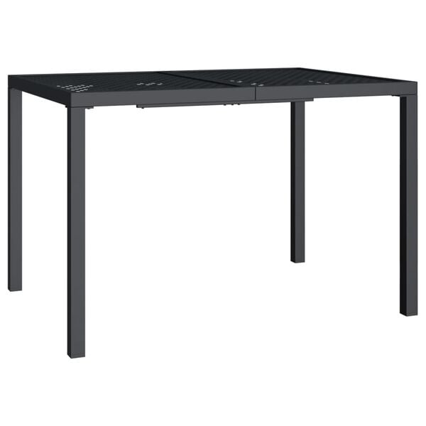 vidaXL Garden Table Anthracite Steel Large Durable Garden Table
