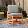 vidaXL Garden Chair Wax brown Solid pine wood 19.9x21.7x30.3 in Durable