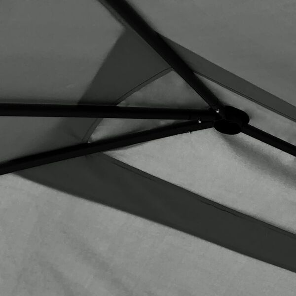 vidaXL Gazebo Anthracite Fabric, steel 9.8x13.1 feet Seats Many Gazebo