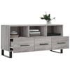 vidaXL TV Cabinet Grey Sonoma Engineered wood, Iron Medium TV Cabinet