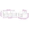 vidaXL Sofa Set Dark Gray Velvet (100% polyester), metal, textilene, plywood