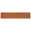 vidaXL Garden Raised Bed Rusty Corten steel 94.5 in x 15.7 in x 17.7 in