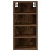 vidaXL Hanging Cabinet Smoked Oak Engineered wood 11.8x11.6x23.6 in