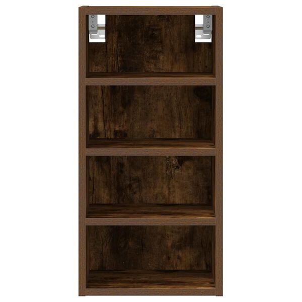 vidaXL Hanging Cabinet Smoked Oak Engineered wood 11.8x11.6x23.6 in