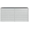 vidaXL Garden Raised Bed Silver Galvanized Steel 63.0 x 15.7 x 30.3 in