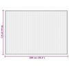 vidaXL Rug Brown Bamboo, Polypropylene 27.6x39.4 in Rug Rectangular