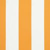 vidaXL Retractable Awning Manual Yellow and White 300x250 cm fabric