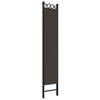 vidaXL 5-Panel Room Divider Brown 78.7"x86.6" Fabric
