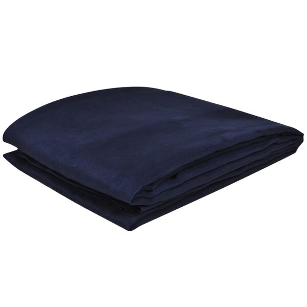 vidaXL Slipcover Navy Blue Micro-suede 55.1 x 82.7 in Removable Covers