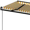 vidaXL Retractable Awning Yellow and White