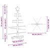 vidaXL Wooden Christmas Tree for Decoration 70.9" Solid Wood Pine