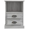 vidaXL Bedside Cabinet Set of 2 Gray Sonoma Engineered wood