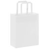 vidaXL Paper Bags 50 pcs with Handles White 7.1x3.1x8.7"
