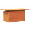 vidaXL Garden Table Wax brown Solid pine wood 39.4 x 19.7 x 29.5 in