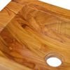 vidaXL Basin Solid Wood Teak 19.7"x13.8"x3.9"