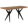 vidaXL Dining Table 55.1"x27.6"x29.9" Solid Reclaimed Wood