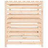 vidaXL Composter Natural Wood Solid Pine Wood 32.5 in Composter Square